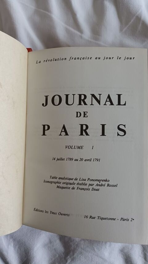 LE JOURNAL DE PARIS r�volution fran�aise 150 Chevigny-Saint-Sauveur (21)