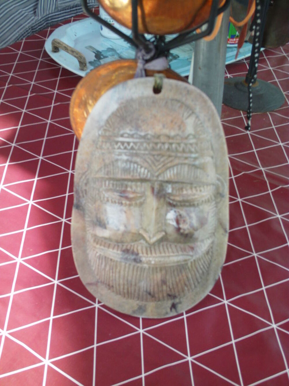 Beau masque antique en marbre N&deg; 617 