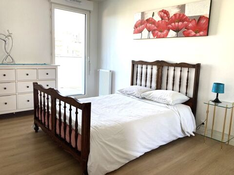 Lit 140 x 190 avec sommier � latte neuf + matelas 70 Asni�res-sur-Seine (92)