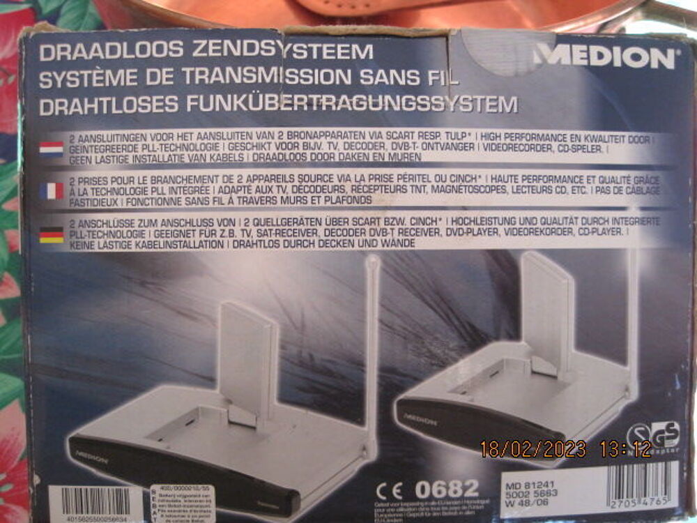 syst&egrave;me de transmission sans fil.15€ Audio et hifi