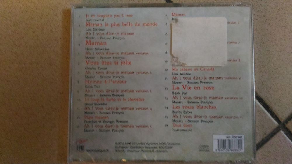 CD Chansons pour Maman CD et vinyles
