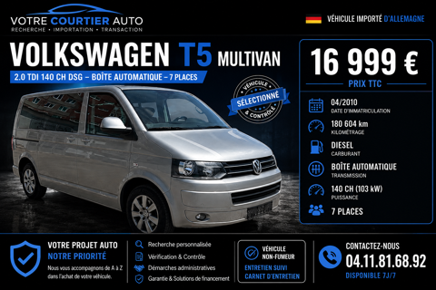 Annonce voiture Volkswagen MULTIVAN 16999 €