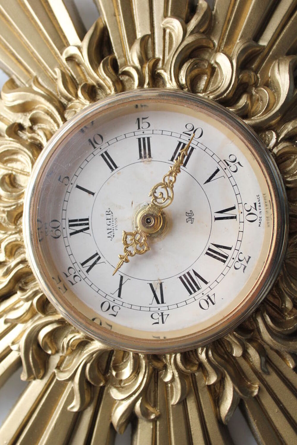 Pendule soleil JAEGER Electronic Paris Lic ATO vintage 50 Décoration