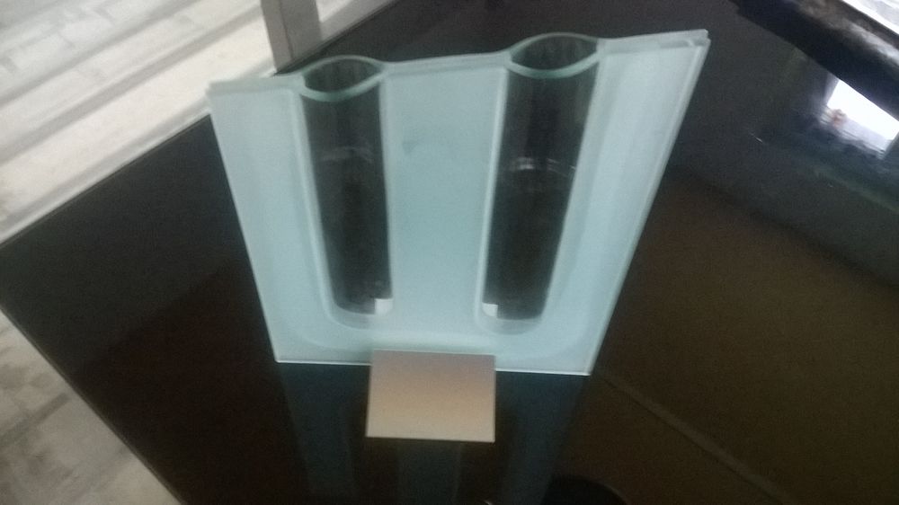 Vase rectangulaire extra plat en verre Original Décoration