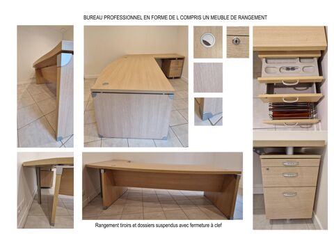 Grand bureau professionnel en L 86000 Poitiers