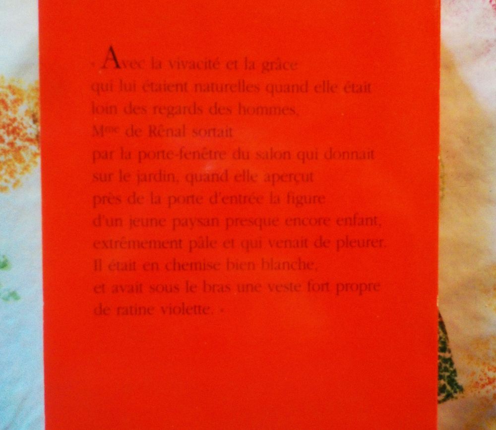 LE ROUGE ET LE NOIR de STENDHAL Ed. EDDL Livres et BD