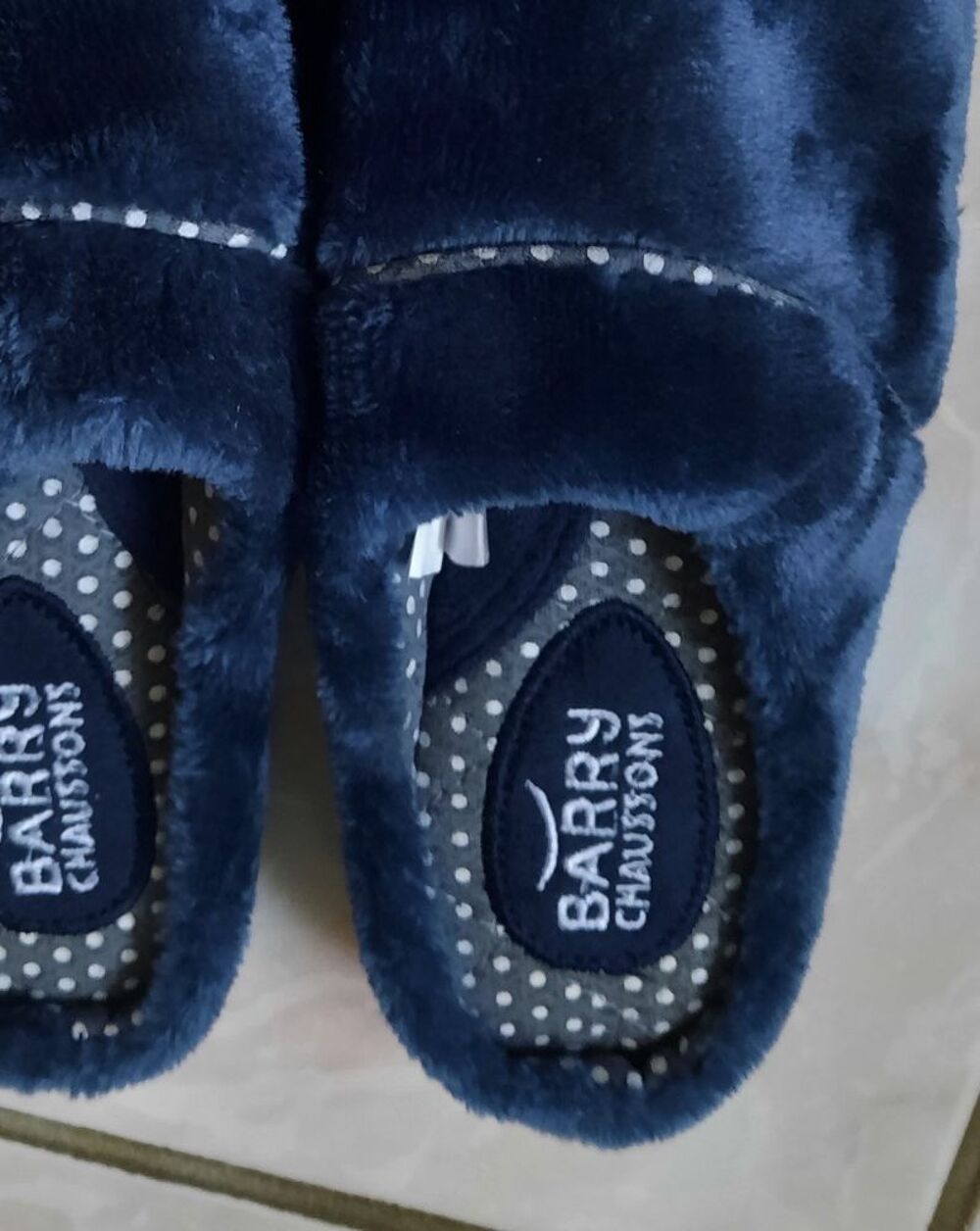 pantoufles chaussons mules bleu marine Barry neuf - P 36 Chaussures