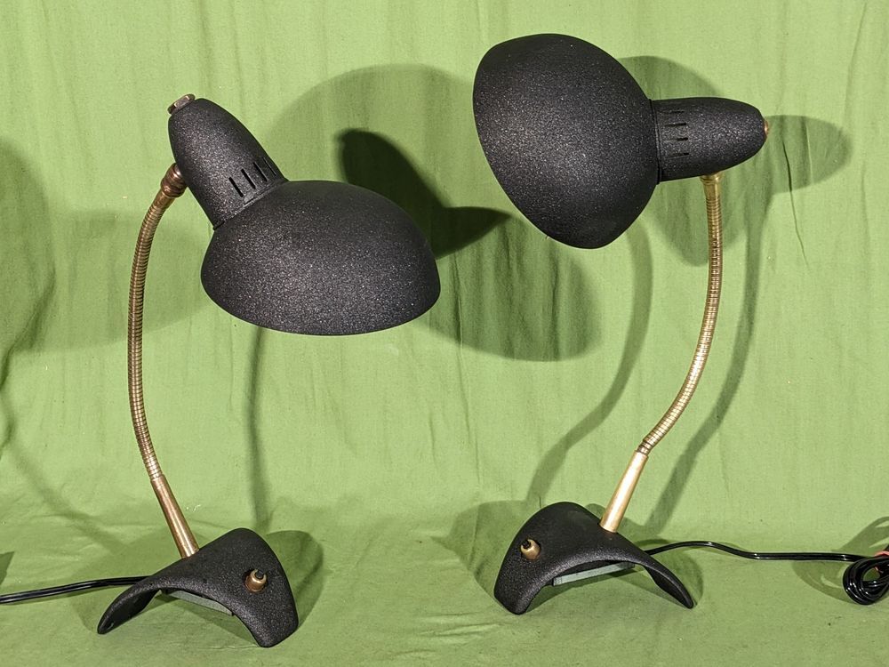 Paire de 2 lampes de bureau articul&eacute;es de Jean Boris Lacroix Décoration