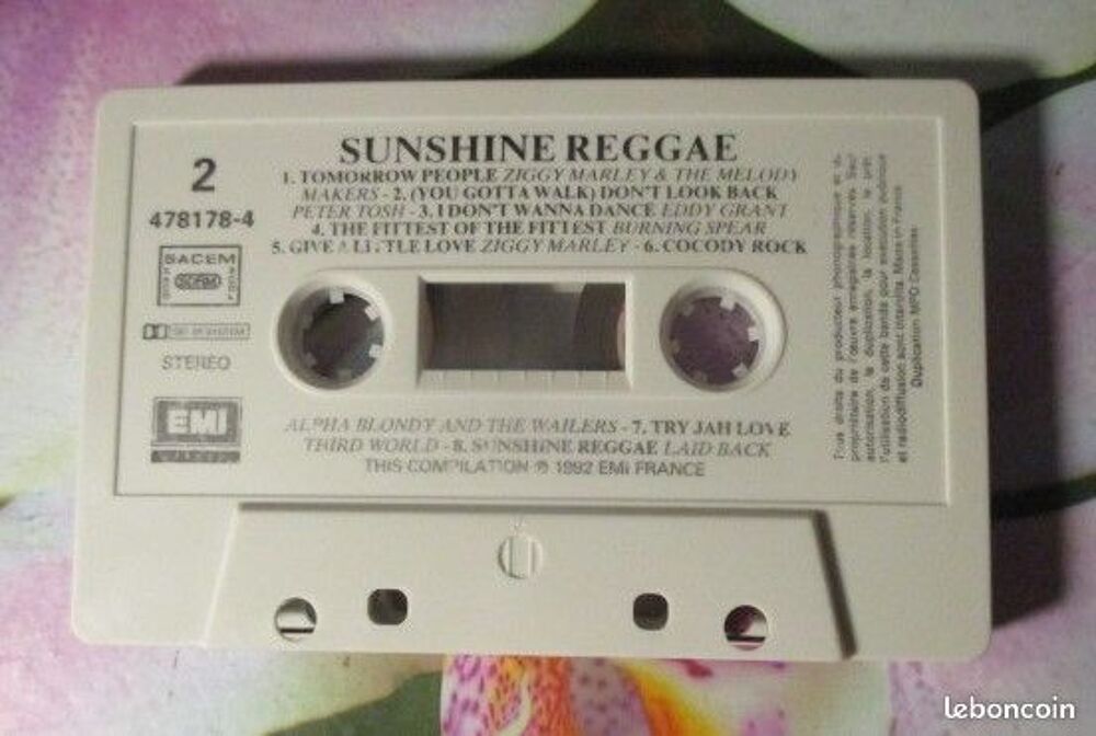Cassette audio "Sunshine Reggae" CD et vinyles