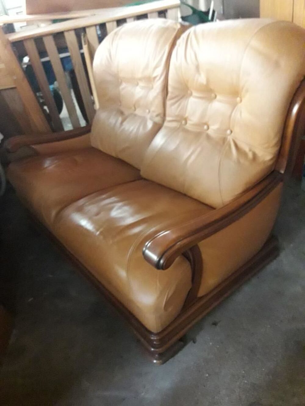 CANAPE CUIR 2 PLACES Meubles