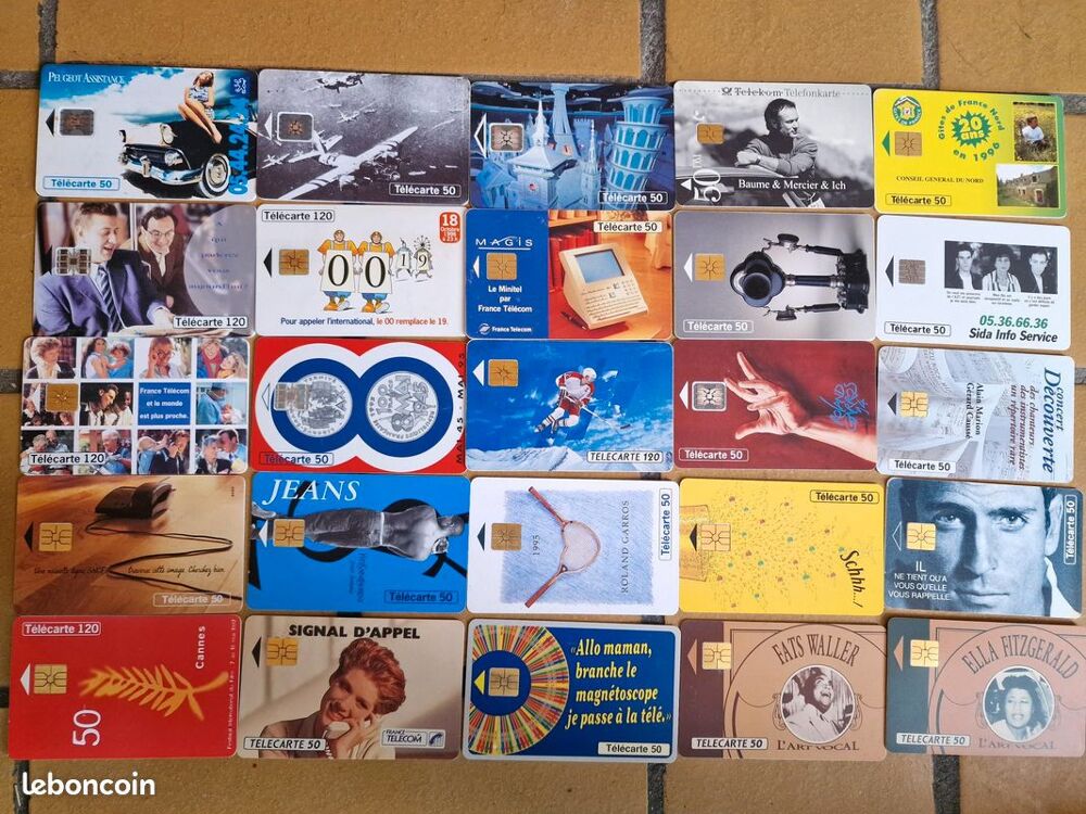 Lot cartes t&eacute;l&eacute;phoniques ancienne 