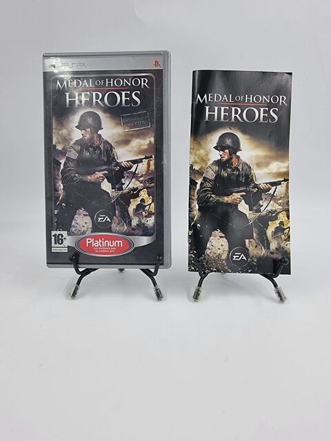 Jeu PSP Medal of Honor Heroes (Platinum) en boite, complet 4 Vulbens (74)