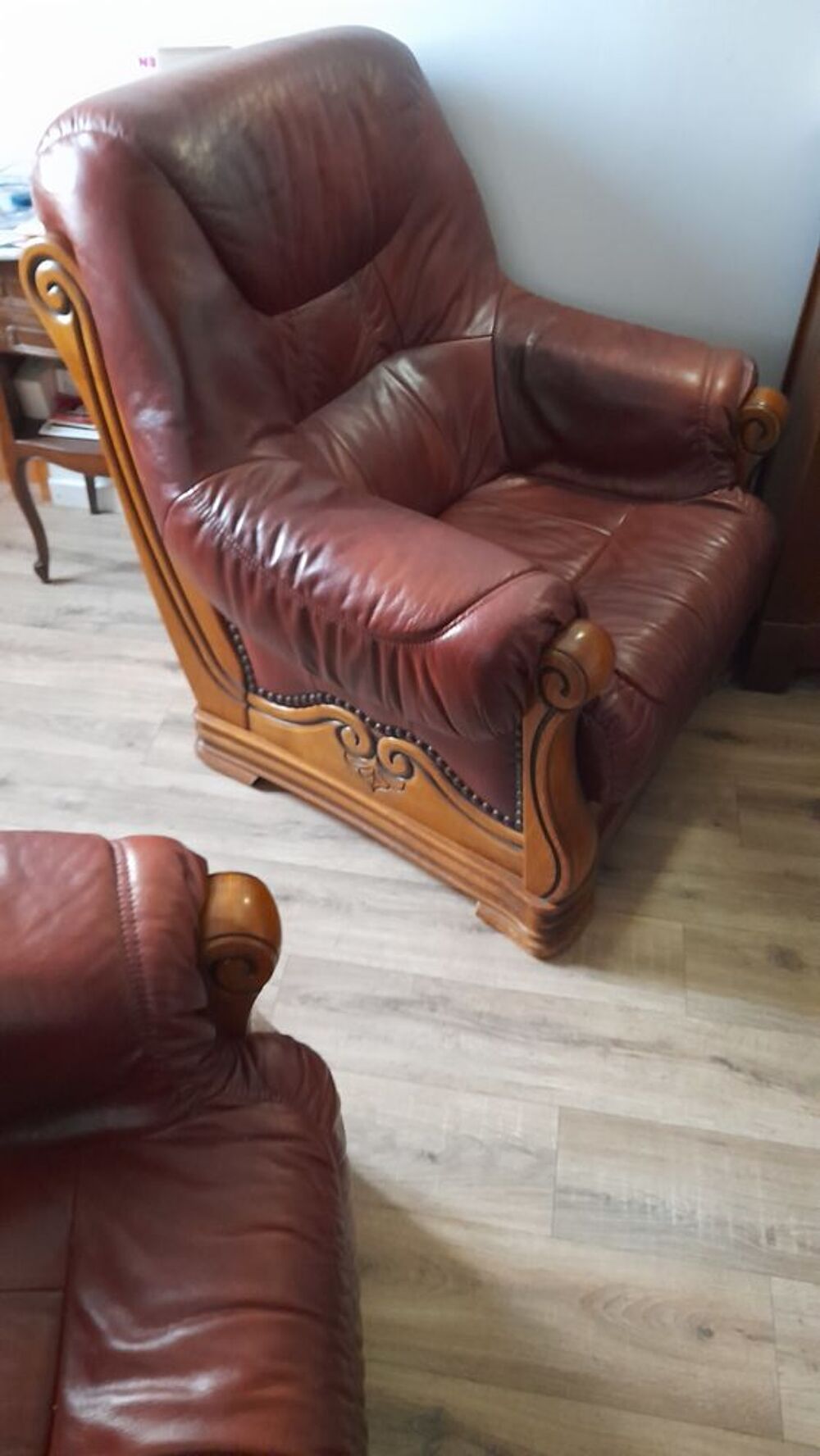 2 fauteuils en cuir pour 50 euros Meubles