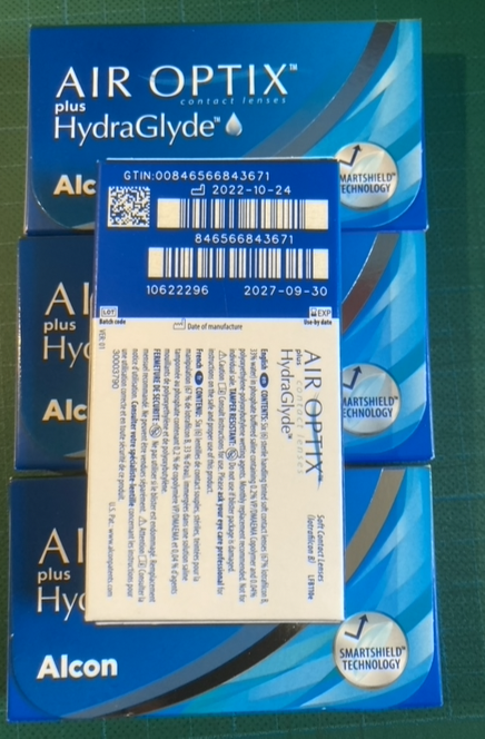 Lentilles AIR OPTIX plus
PWR : -8,50 Neuves Bijoux et montres