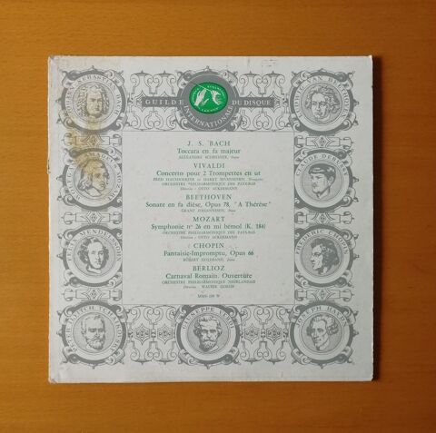 25cm Bach, Toccata En Fa - Vivaldi, Concerto Trompettes 7 Argenteuil (95)