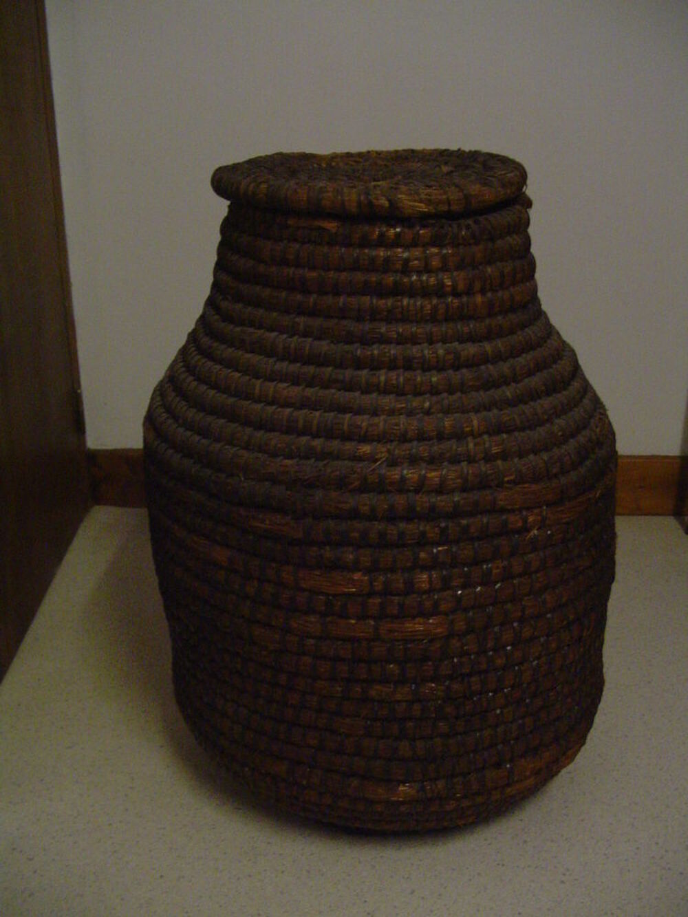 BOUROLE &quot;Grande Pani&egrave;re en paille tress&eacute;e&quot; Dcoration