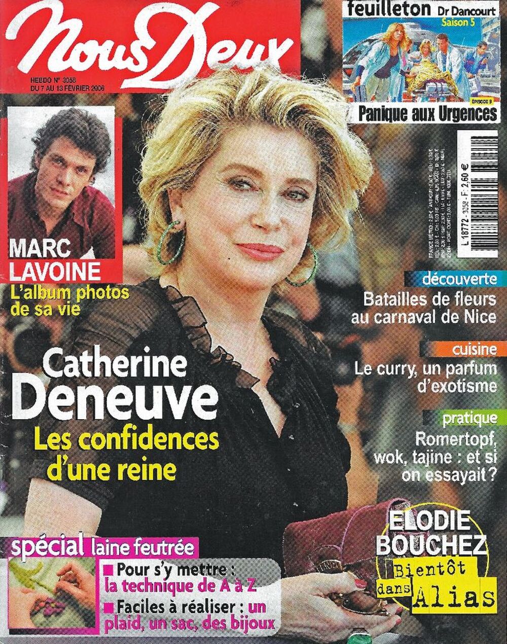 NOUS DEUX Magazine n&deg;3058 2006 Catherine DENEUVE Livres et BD