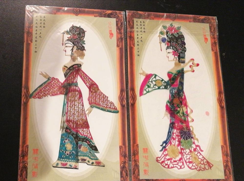 Peinture de marionnettes ombres artisanales 