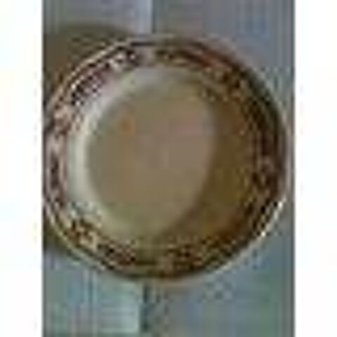 Assiette creuse, plate, à dessert céramique Fontebasso galon 110 Bosc-le-Hard (76)