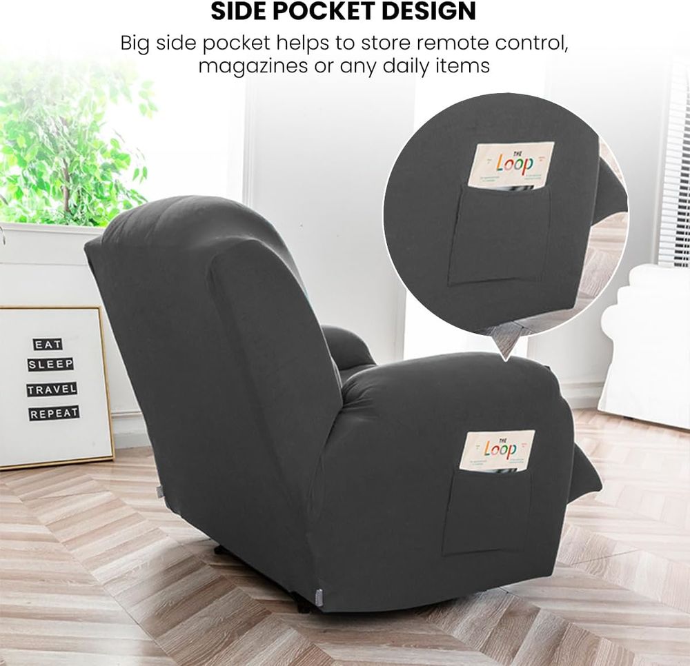 Housse fauteuil fixe +2 relax Décoration