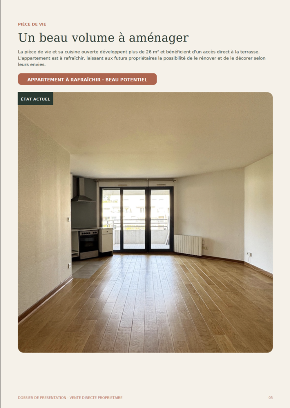 Vente Appartement T3 lumineux - terrasse et balcon -  Lyon 2 Confluence - 61m2 Lyon 2
