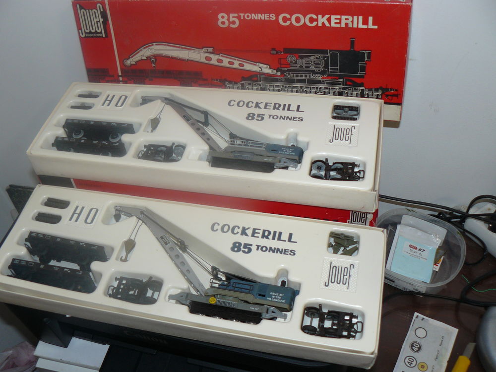En boite d'origine deux grues 85 tonnes Jouef Ho COCKERILL Jeux / jouets