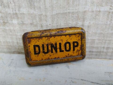 Ancienne Boite Publicitaire Dunlop Nécessaire Vélo Cycles 25 Loches (37)
