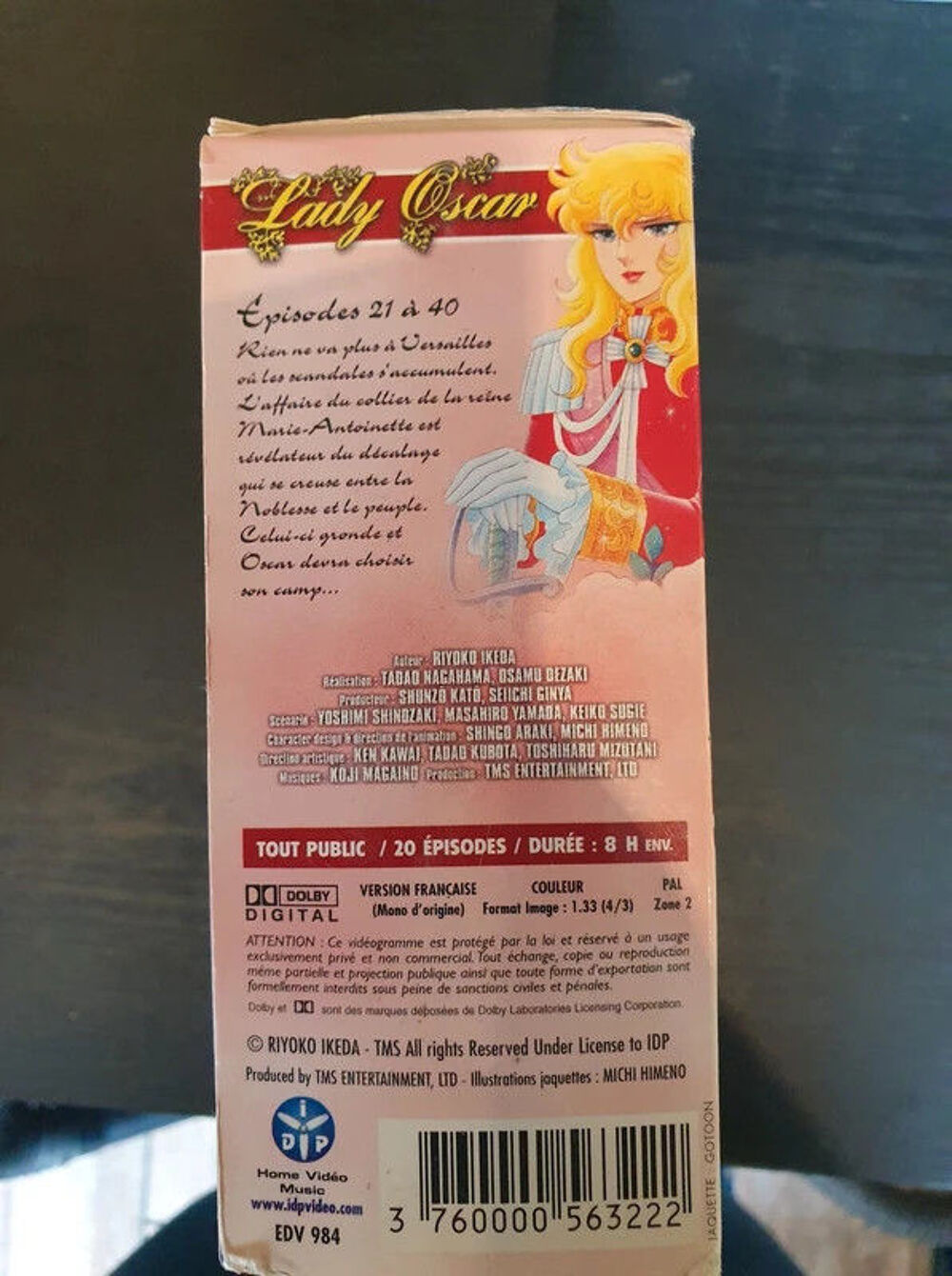 coffret DVD : Lady Oscar n&deg;5/6/7/8 
DVD et blu-ray