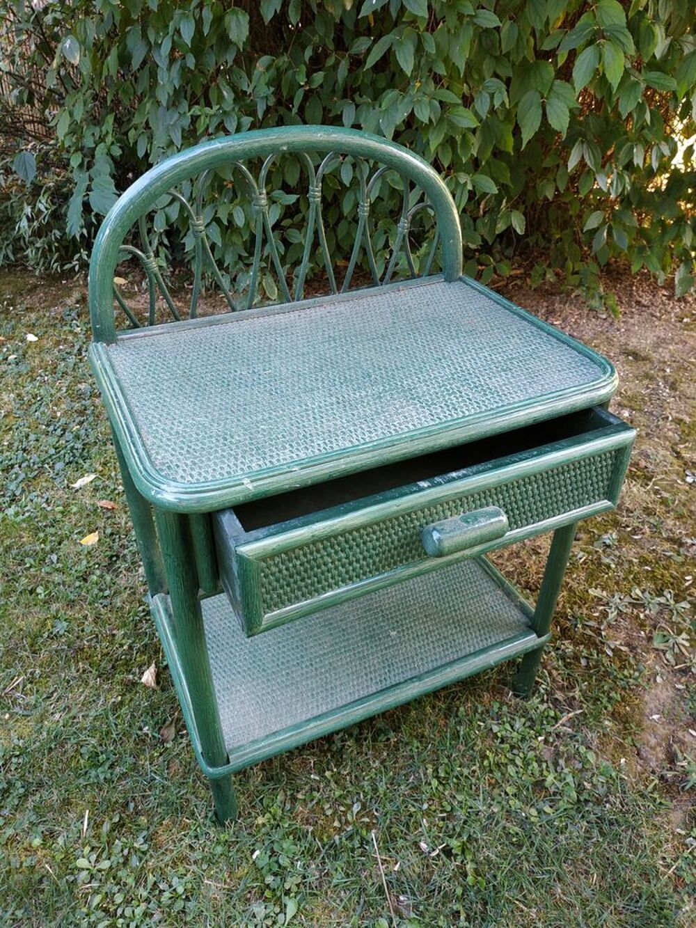 Chevet Miroir rotin Meubles