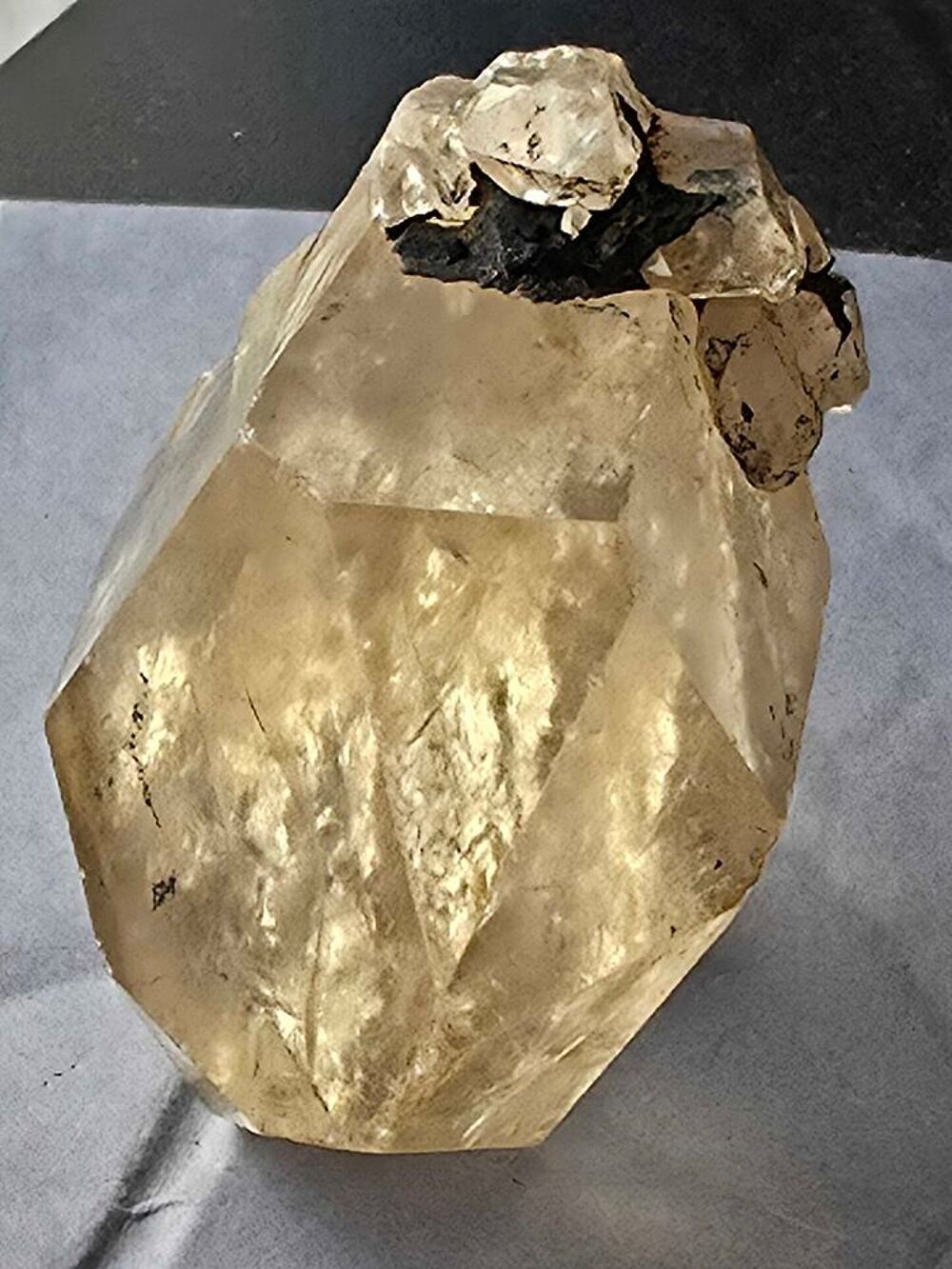 Monocristal Citrine Naturelle du Congo 88g-Pierre de Collection 