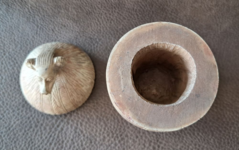 Petit vase canope &eacute;gyptien g&eacute;nie H&acirc;pi Décoration