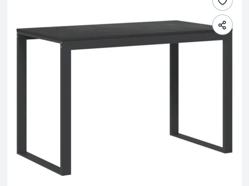 Table de bureau noir - en verre Meubles