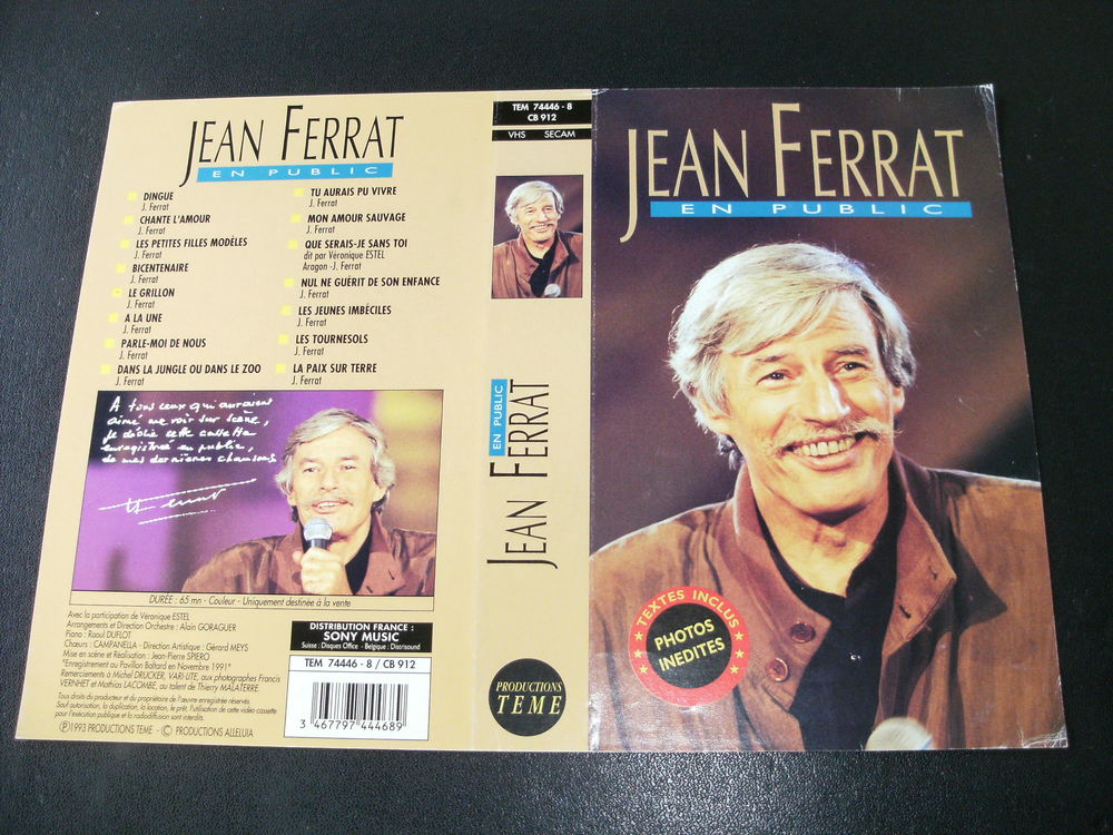 Spectacle : &quot; Jean Ferrat en concert &quot; DVD et blu-ray
