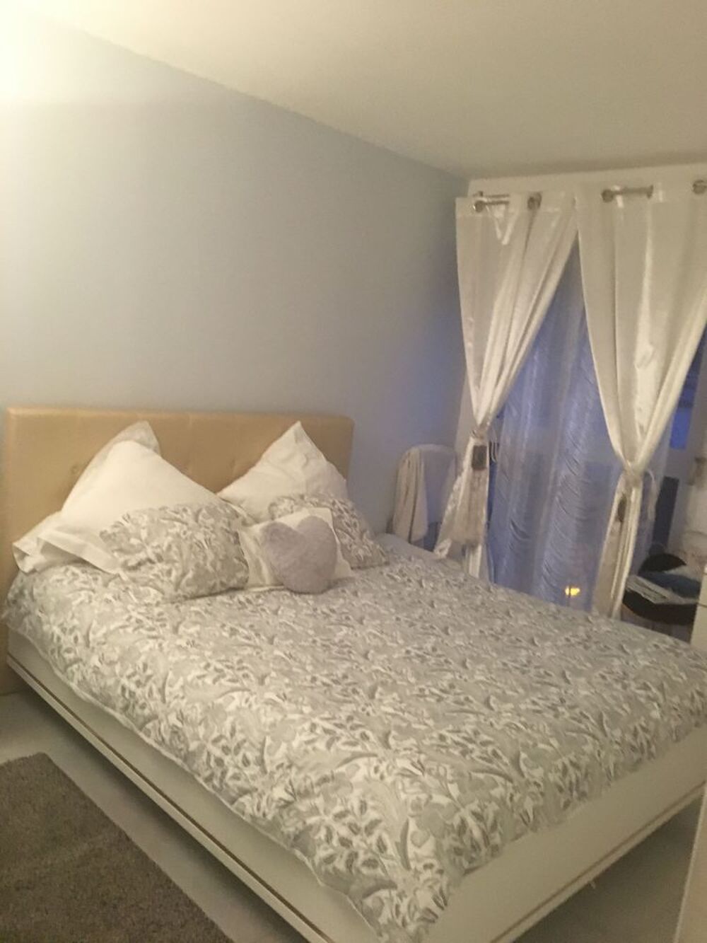 Chambre &agrave; coucher Adulte - LIT 1,60 x 200+ sommier+matelas+ 2 chevets Meubles