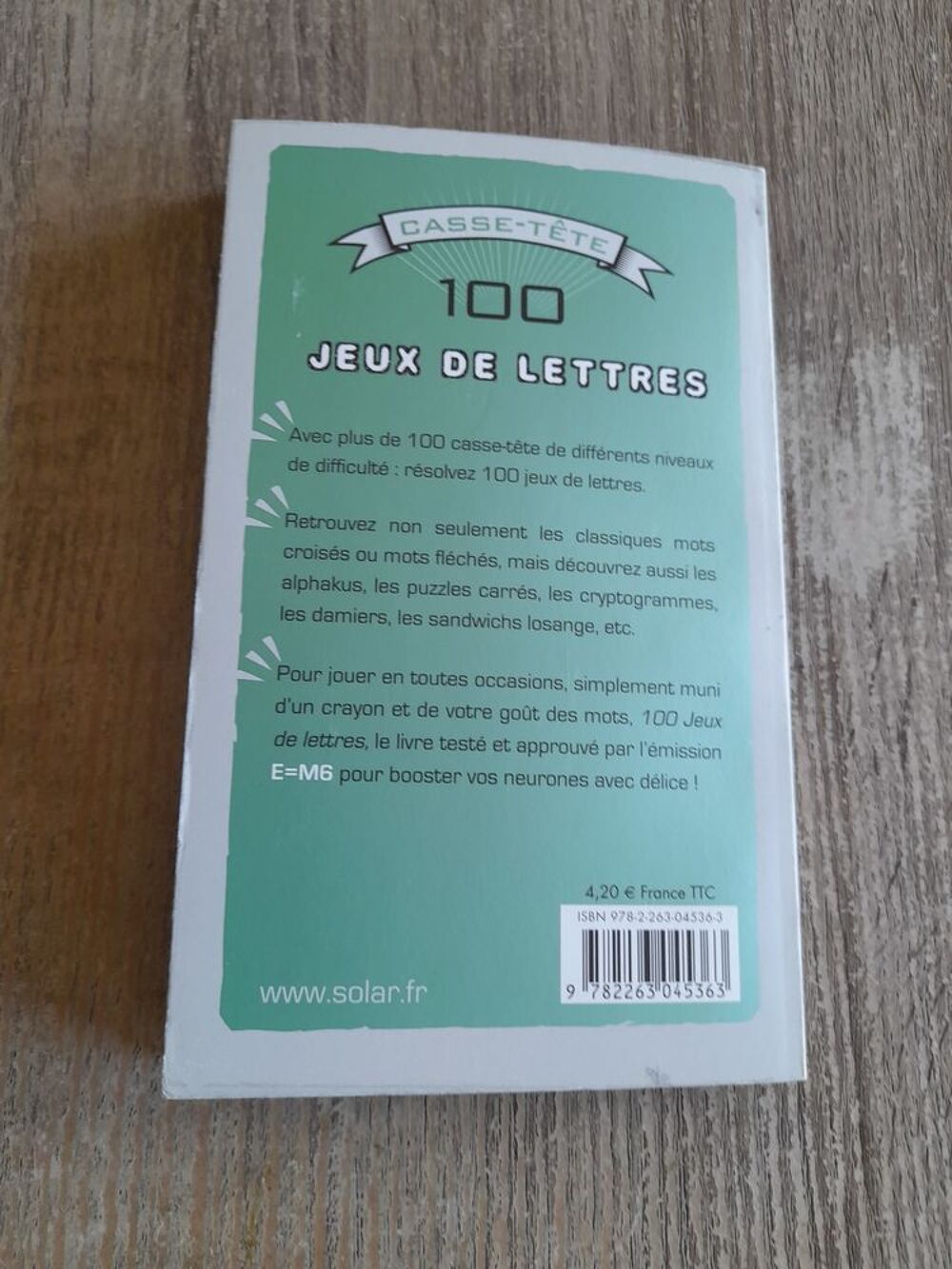 3 livres de jeux divers Livres et BD