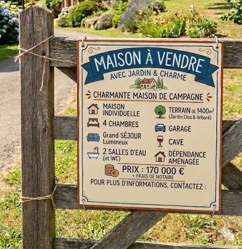   Maison de campagne  Maison - 6 pièce(s) - 132 m²