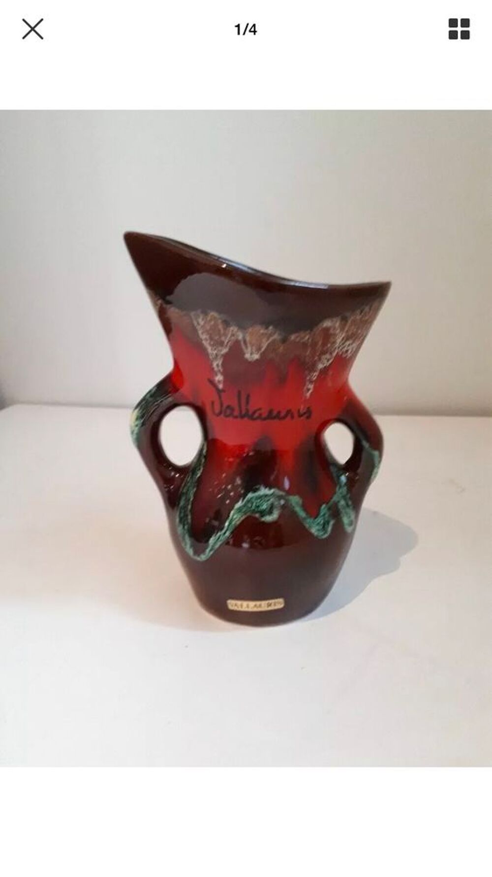 vase ancien sign&eacute; vallauris Décoration