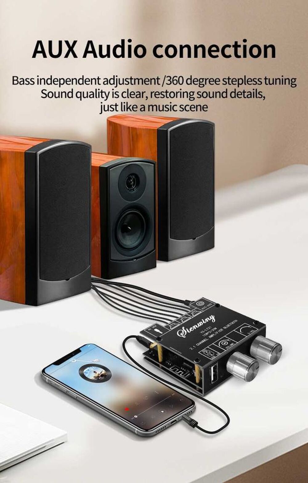 ampli bluetooth 3 voies Audio et hifi
