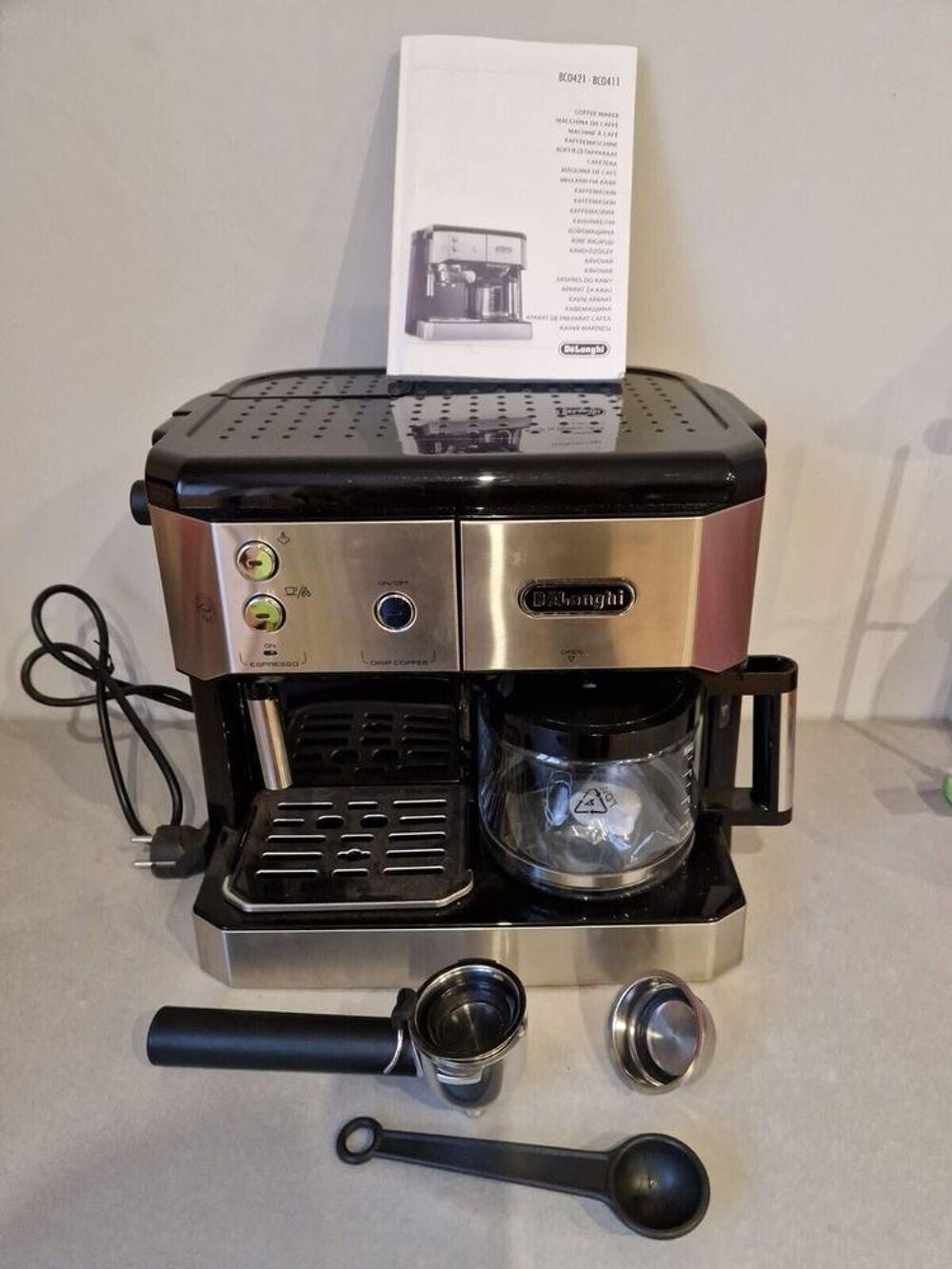 DeLonghi Bco 421.S Combi Cafeti&egrave;re Espresso 1750 Watt Electroménager