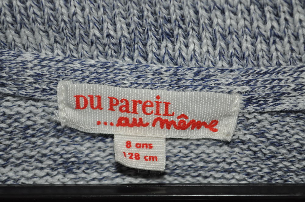 Pull gris bleu DPAM 8 ans Vêtements enfants
