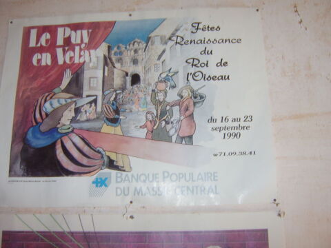 Affiche vintage Roi de l'Oiseau 25 Romagnat (63)