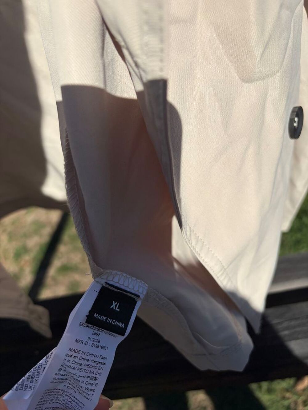 Trench court beige / cr&egrave;me Vêtements
