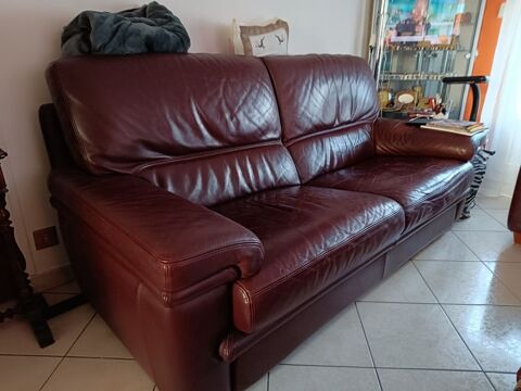 cannap� 3 places en cuir 90 Brie-Comte-Robert (77)