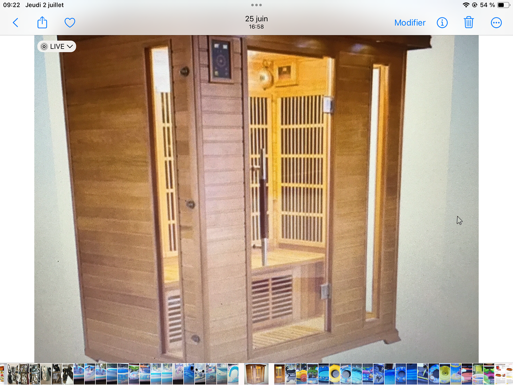Sauna infra rouge 2/3 personnes de France Sauna radio C.D. Meubles
