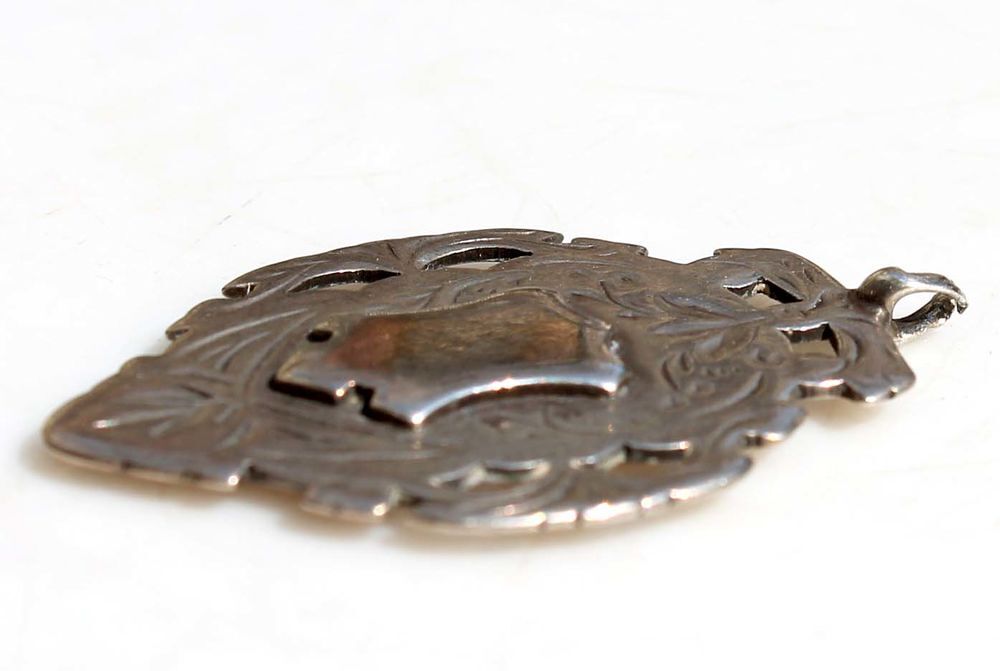 ANCIEN PENDENTIF VICTORIA ARGENT OR STERLING PENDANT VINTAGE Bijoux et montres