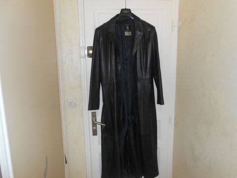 manteau en cuir vachette noir long 29 Chartrettes (77)