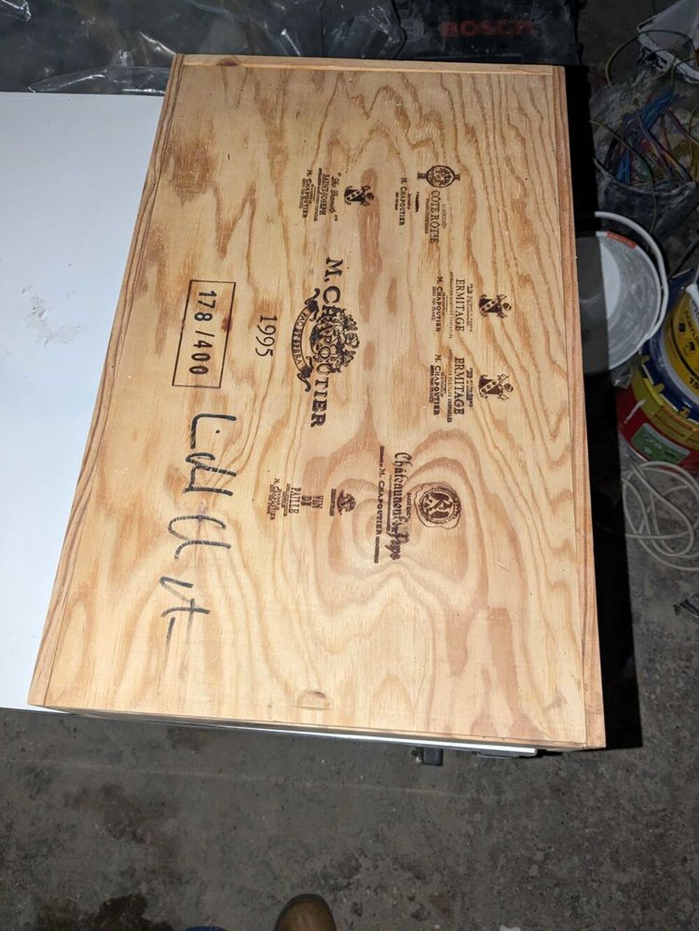 bo&icirc;te en bois, caisse &agrave; vin Décoration