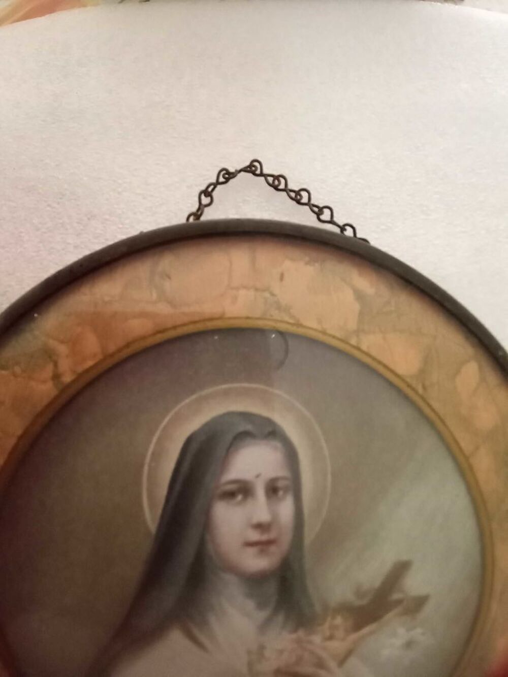 cadre ancien Sainte Th&eacute;r&egrave;se de Lisieux Décoration