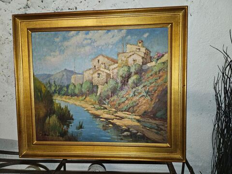 Tableau ancien cérét le tech le boulou signature a identifie Pia (66)