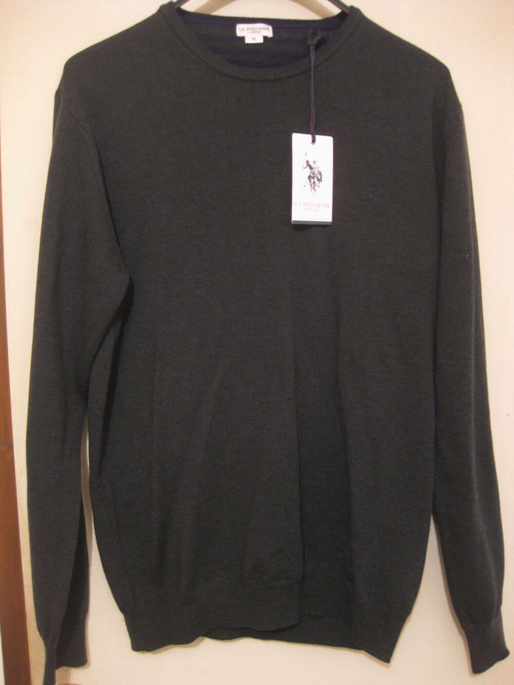 PULL VERT FONCE NEUF ML Taille L de la Marque US POLO Vêtements